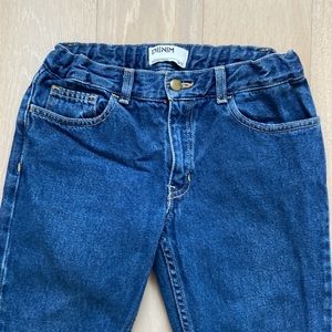 American Apparel blue denim, straight Leg, low waist, size 12 years